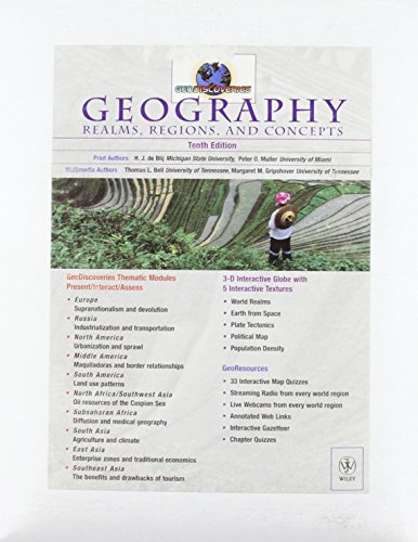 Stock image for Geography, Geodiscoveries: Realms, Regions and Concepts for sale by Booksavers of MD