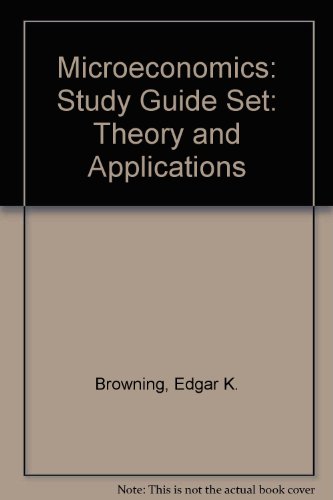 9780471214076: Study Guide Set (Microeconomics: Theory and Applications)