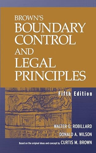 Stock image for Brown's Boundary Control and Legal Principles for sale by HPB-Red