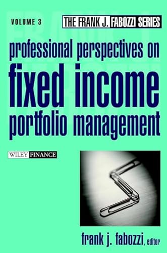 9780471218388: Professional Perspectives on Fixed Income Portfolio Management, Volume 3: v. 3