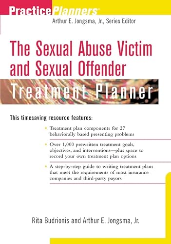 Beispielbild fr The Sexual Abuse Victim and Sexual Offender Treatment Planner (PracticePlanners) zum Verkauf von Ergodebooks