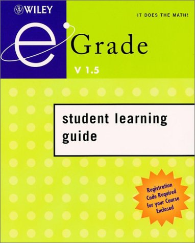 9780471226284: With Registration Code (v. 1. 5) (eGrade Student Learning Guide)