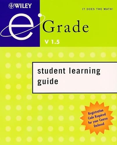 Stock image for Egrade V1.5 Student Learning Guide (v. 1) for sale by Buyback Express