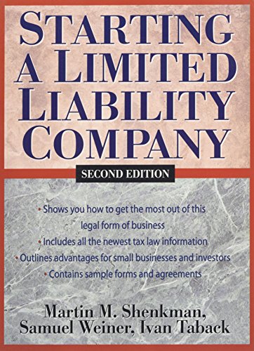 Imagen de archivo de Starting a Limited Liability Company a la venta por Better World Books