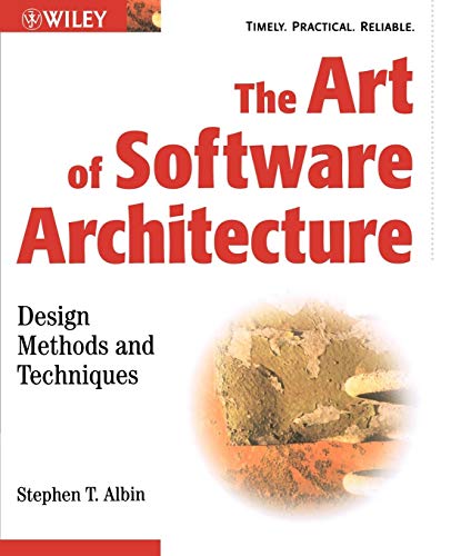 9780471228868: The Art of Software Architecture: Design Methods and Techniques