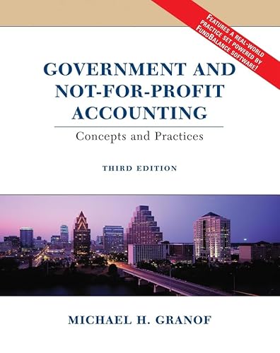 9780471230090: Government and Not-for-Profit Accounting: Concepts and Practices