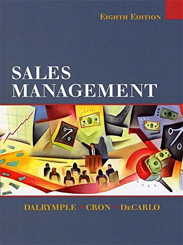 Beispielbild fr Sales Management : Concepts and Cases zum Verkauf von Better World Books