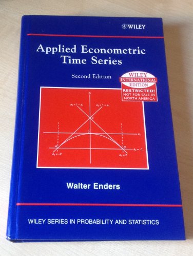 Imagen de archivo de Applied Econometric Time Series, 2nd Edition a la venta por Zoom Books Company