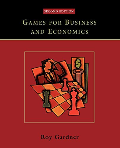 Imagen de archivo de Games for Business and Economics a la venta por SecondSale