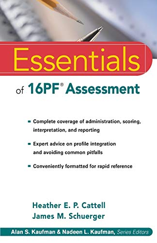 Beispielbild fr Essentials of 16PF Assessment zum Verkauf von BooksRun