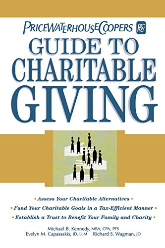 Imagen de archivo de PricewaterhouseCoopers Guide to Charitable Giving a la venta por Better World Books Ltd