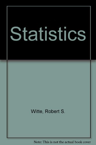 9780471236030: Statistics