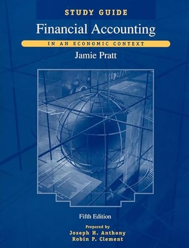 Stock image for Financial Accounting: In an Economic Context, 5th Edition, Study Guide for sale by GoldBooks