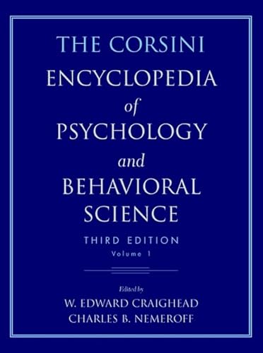 Imagen de archivo de The Corsini Encyclopedia of Psychology and Behavioral Science a la venta por Better World Books