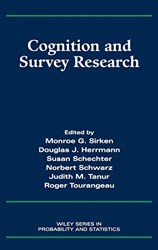 Imagen de archivo de Cognition and Survey Research a la venta por Better World Books