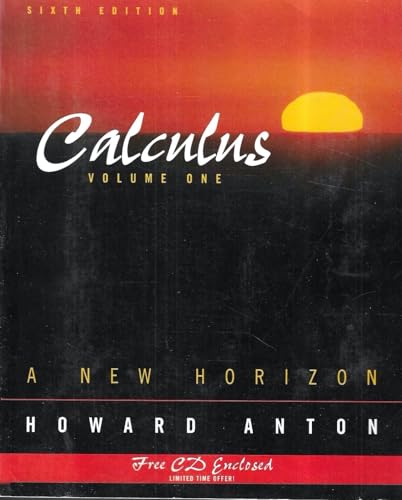 9780471243311: Calculus: A New Horizon Calculus – A New Horizon 6e V 1 +CD (WSE)