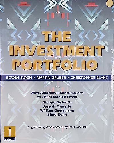 9780471246107: The Investment Portfolio User's Manual