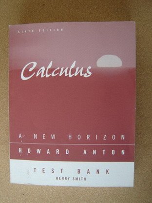 9780471246312: Calculus - A New Horizon 6e TB