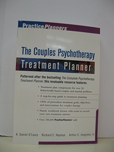 Beispielbild fr The Couples Psychotherapy Treatment Planner (PracticePlanners) zum Verkauf von Your Online Bookstore