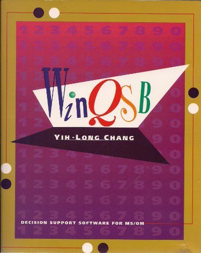 WinQSB: Decision Support Software for MS/OM (9780471248125) by Chang, Yih-Long