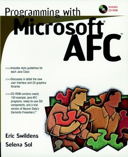 Programming with Microsoft? AFC (9780471248910) by Swildens, Eric; Sol, Selena