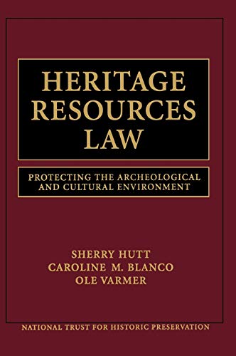 9780471251583: Heritage Resources Law: Protecting the Archeological and Cultural Environment