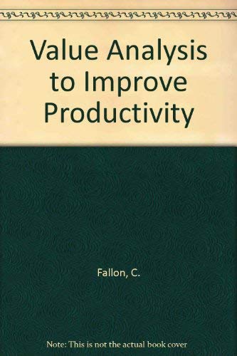 9780471253662: Value Analysis to Improve Productivity