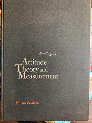 Imagen de archivo de Readings in Attitude Theory and Measurement a la venta por Better World Books