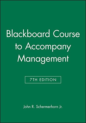 Blackboard Course to Accompany Management 7th Edition (9780471264019) by [???]