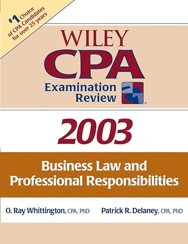 Stock image for Business Law and Professional Responsibilities (Wiley CPA Examination Review 2003) for sale by -OnTimeBooks-