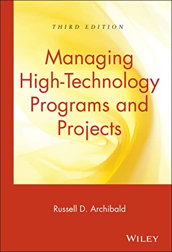 Beispielbild fr Managing High-Technology Programs and Projects zum Verkauf von Better World Books