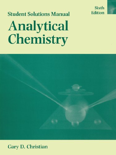 Imagen de archivo de Analytical Chemistry 6e St SOL WSE a la venta por Hawking Books