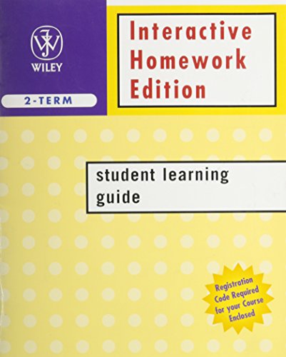 Imagen de archivo de Interactive Homework Edition Student Learning Guide a la venta por Redux Books