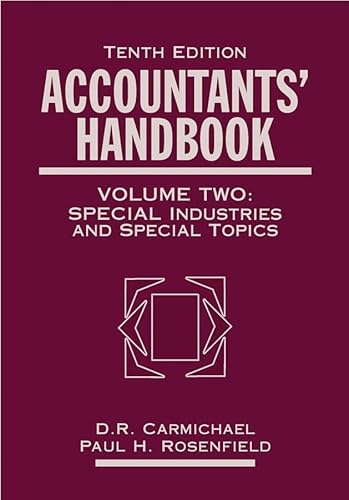 9780471269922: Accountants' Handbook, Financial Accounting and General Topics, Vol. 2 (Volume 2)