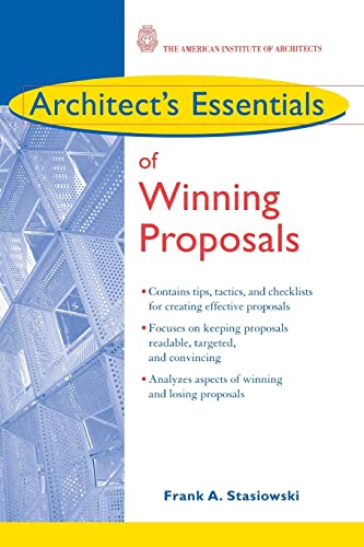 Imagen de archivo de Architect's Essentials of Winning Proposals a la venta por BooksRun