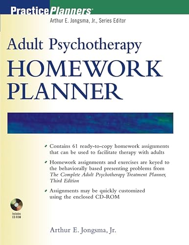 9780471273950: Adult Psychotherapy Homework Planner (PracticePlanners)