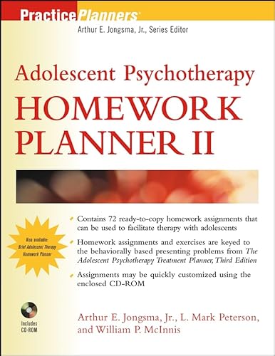 9780471274933: Adolescent Psychotherapy Homework Planner II