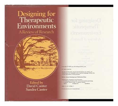 Imagen de archivo de Designing for Therapeutic Environments : A Review of Research a la venta por Better World Books