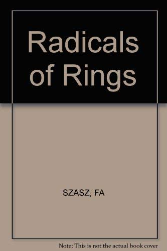 9780471275831: Radicals of Rings