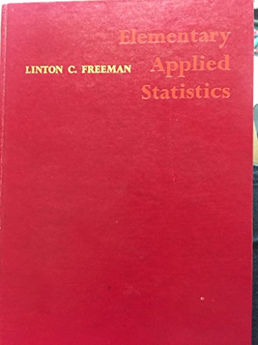 Imagen de archivo de Elementary Applied Statistics a la venta por Redux Books