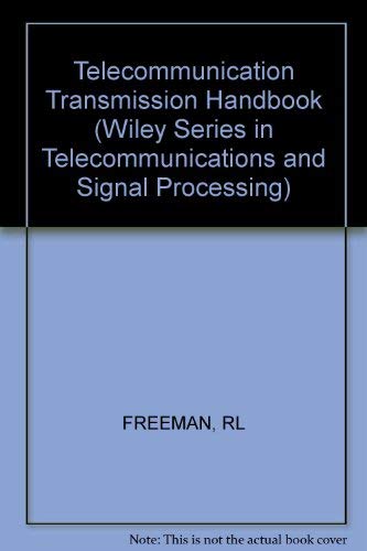 Stock image for Telecommunication Transmission Handbook for sale by Hippo Books