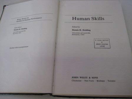 9780471278382: Human skills (Wiley series on studies in human performance)