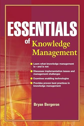 9780471281139: Essentials of Knowledge Management