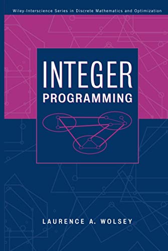 Imagen de archivo de Integer Programming (Wiley Series in Discrete Mathematics and Optimization) a la venta por medimops