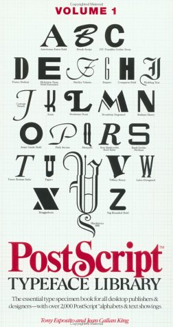 Beispielbild fr PostScriptTM Typeface Library, Vol. 1, Serif & Script zum Verkauf von Amusespot