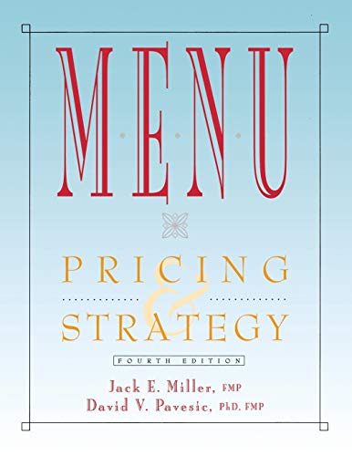 Imagen de archivo de Menu: Pricing and Strategy a la venta por ZBK Books