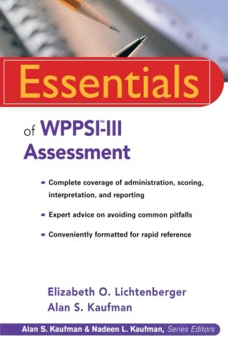 Stock image for Essentials of WPPSI-III Assessment for sale by Better World Books
