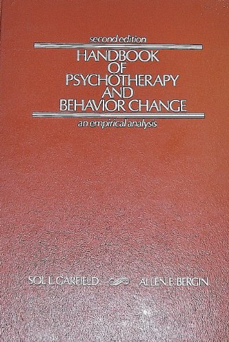 Stock image for Handbook of Psychotherapy and Behavior Change: An Empirical Analysis for sale by ThriftBooks-Dallas