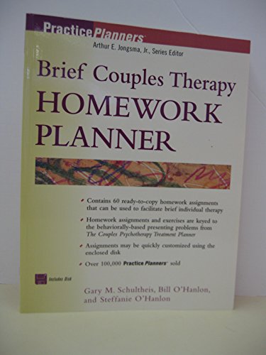 Beispielbild fr Brief Couples Therapy Homework Planner zum Verkauf von Better World Books