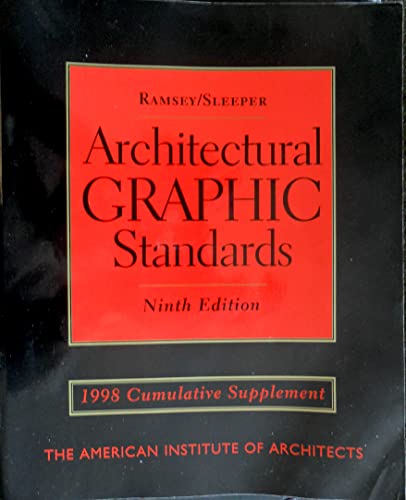 Stock image for Architectural Graphic Standards, 9th Edition, 1998 Cumulative Supplement for sale by Books of the Smoky Mountains